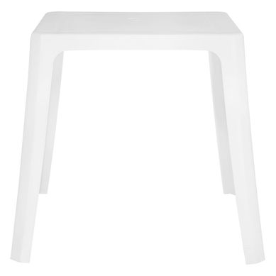 Mesa Plstica Quadrada ntima 65cm Branca Gardenlife