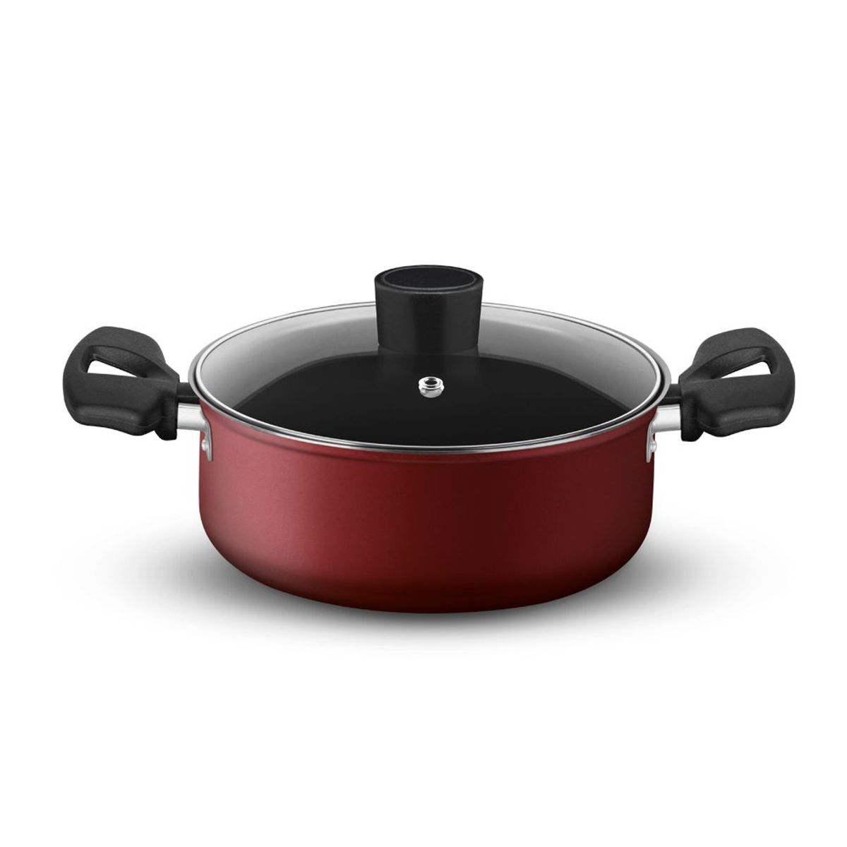 Rochedo - Jogo de Panelas Limpa Fácil 5 Peças Vermelho Rochedo