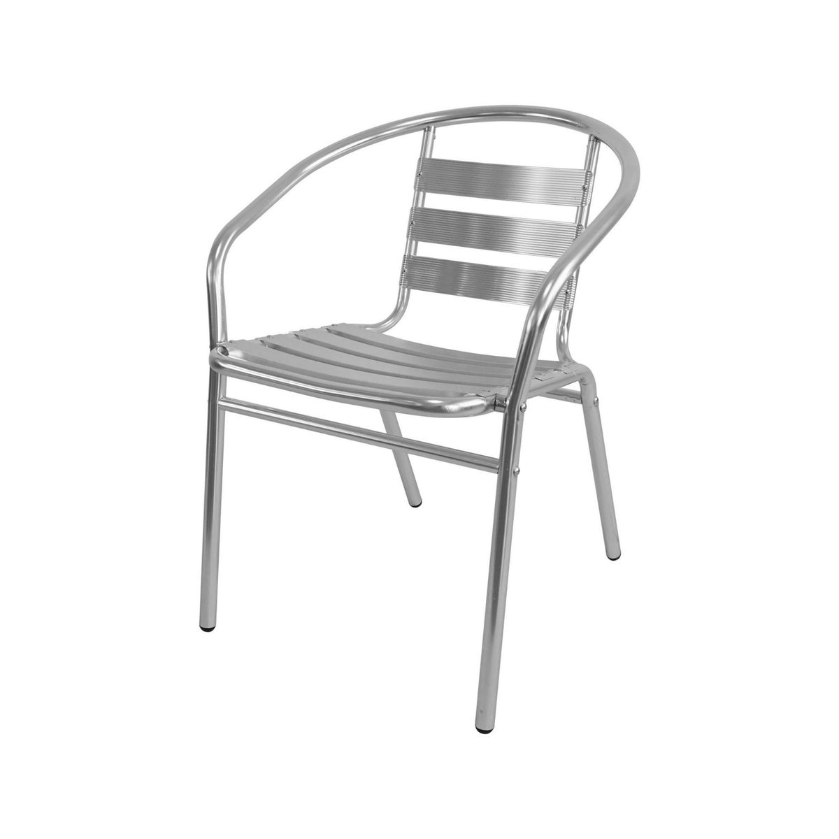 Cadeira de Aluminio Preto 54 Cm Just Home Collection, marca Just Home Collection - Foto 2