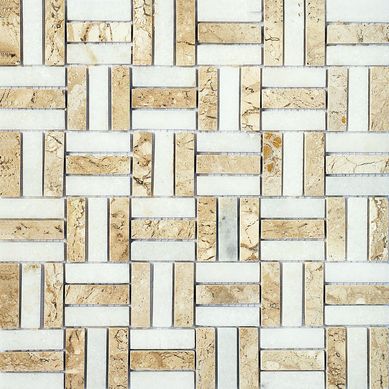 Mosaico 400 Trav Branco 30x30cm