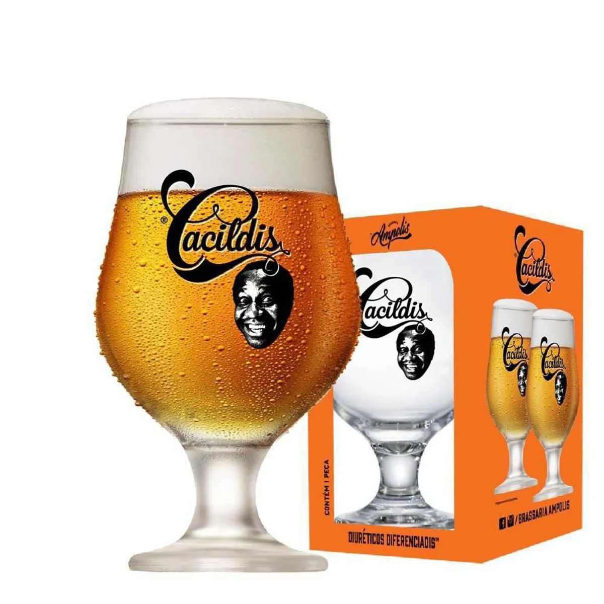 Taça Beer Master Cacildis 14,5cmx8,4cmx8,4cm Ruvolo, marca Ruvolo - Foto Principal