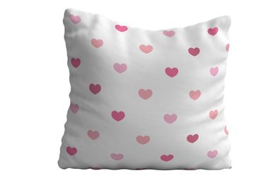Almofada Veludo Infantil Coraes 42x42 cm Rosa