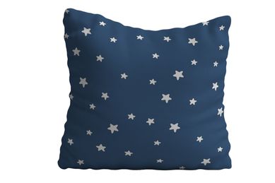 Almofada Veludo Estrelas 42x42 cm Marinho
