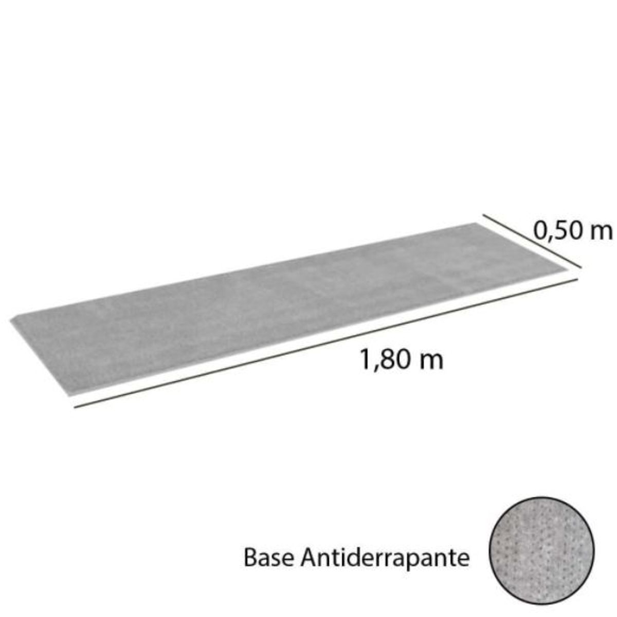 Passadeira 50X180cm Classic Cinza, marca Oasis - Foto 2