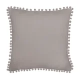Almofada Pompom 45x45 cm Cinza