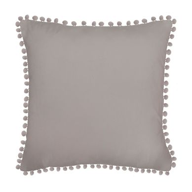 Almofada Pompom 45x45 cm Cinza