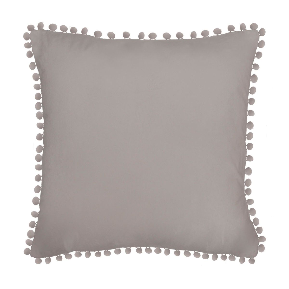 Almofada Pompom 45x45 cm Cinza, marca Jolitex - Foto Principal