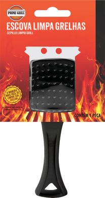 Escova Limpa Grelhas Prime Grill Preto