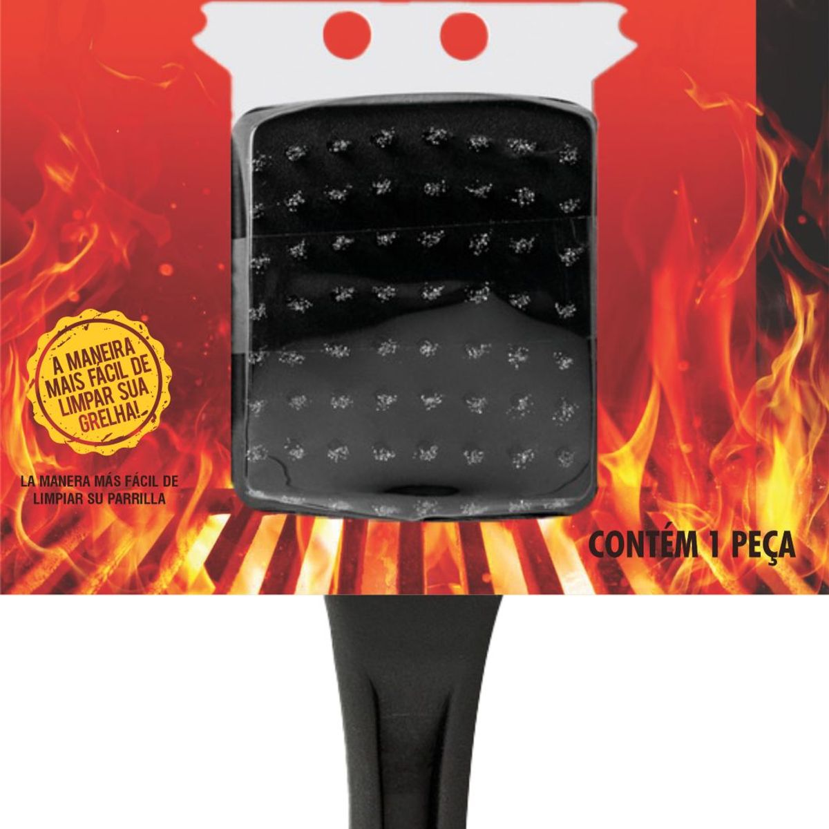 Escova Limpa Grelhas Prime Grill Preto, marca Prime Grill - Foto Principal