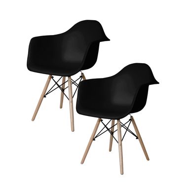 Kit com 2 Poltronas Gales Preto