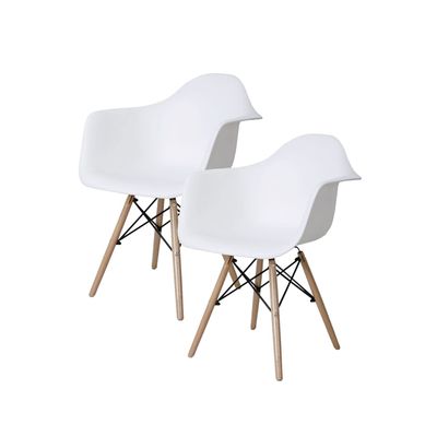 Kit com 2 Poltronas Gales Branco