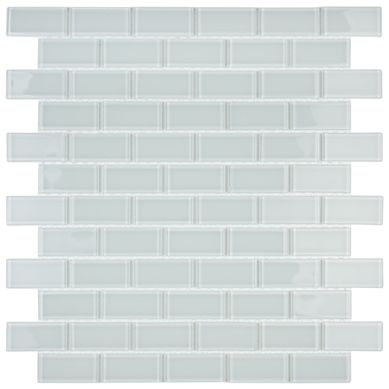 Pastilha de Vidro K2301 Filetada Placa 29,7x29,7cm Branca