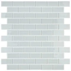 Pastilha de Vidro K2301 Filetada Placa 29,7x29,7cm Branca