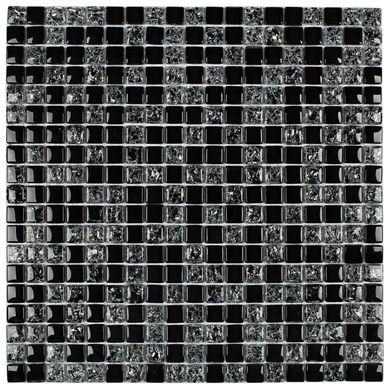 Pastilha Vidro Gg11 30X30 Pto Craque Art Glass