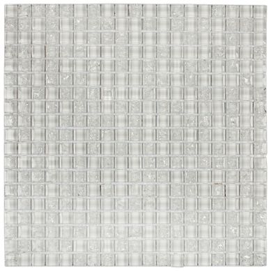 Pastilha Vidro Gg10 30X30 Bco Craque Art Glass