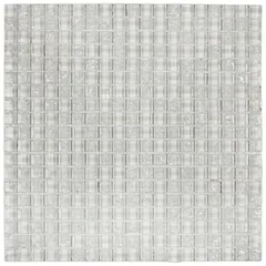 Pastilha Vidro GG10 30x30cm Branco Craque Art Glass