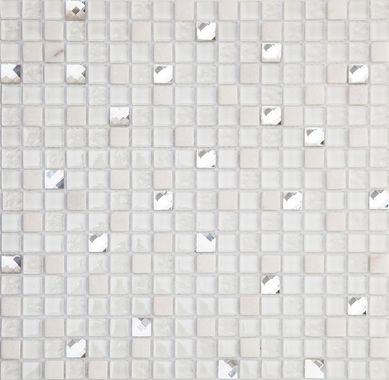 Pastilha Pedra Gs 120 30X30 Branco Art Glass