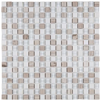 Pastilha Pedra Mt 710 30X30 Branco Art Glass