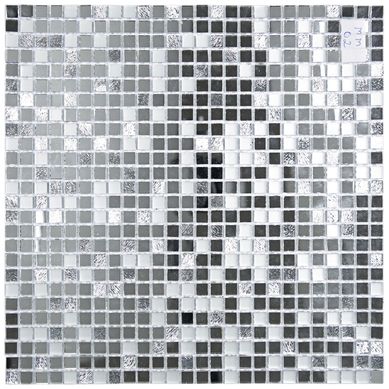 Pastilha Vidro  Mm02 30X30 Silver Art Glass