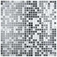 Pastilha Vidro  Mm02 30X30 Silver Art Glass