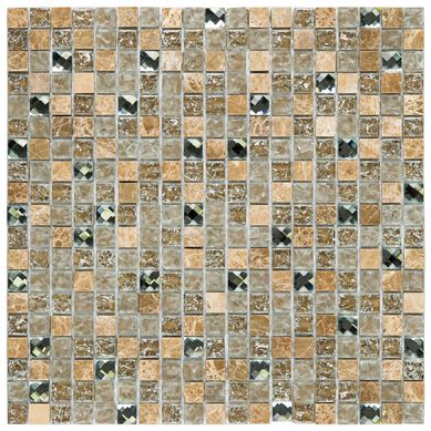 Pastilha Vidro D334 30X30 Bege Art Glass