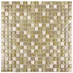 Pastilha Vidro Gs302 30X30 Creme Craq Art Glas