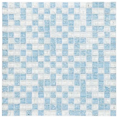 Pastilha Vidro Gg18 30X30 Bc/Az Craq Art Glass