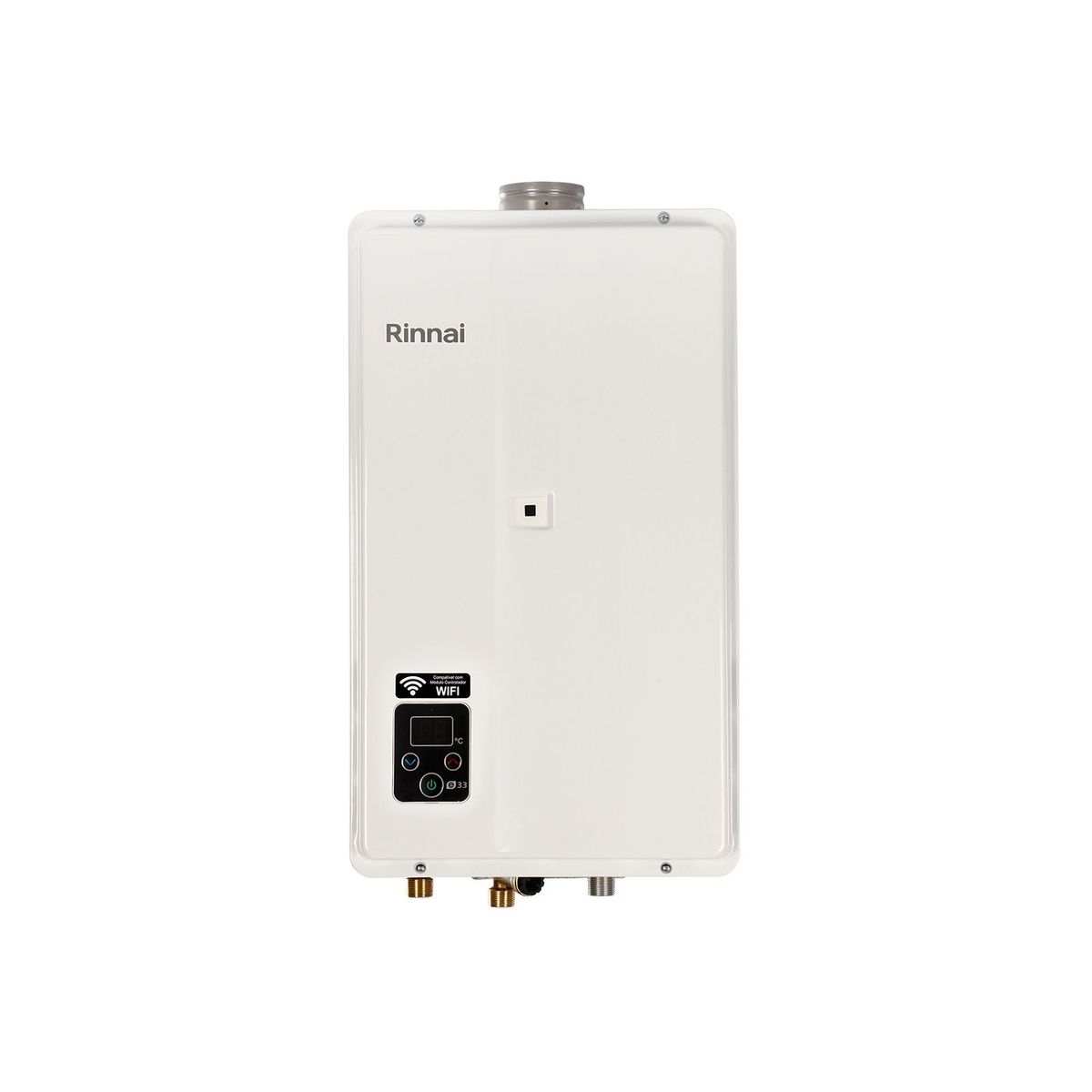 Aquecedor de Água a Gás Bi-Volt Eletrônico GN - 35°C à 60°C - E33, marca Rinnai - Foto Principal