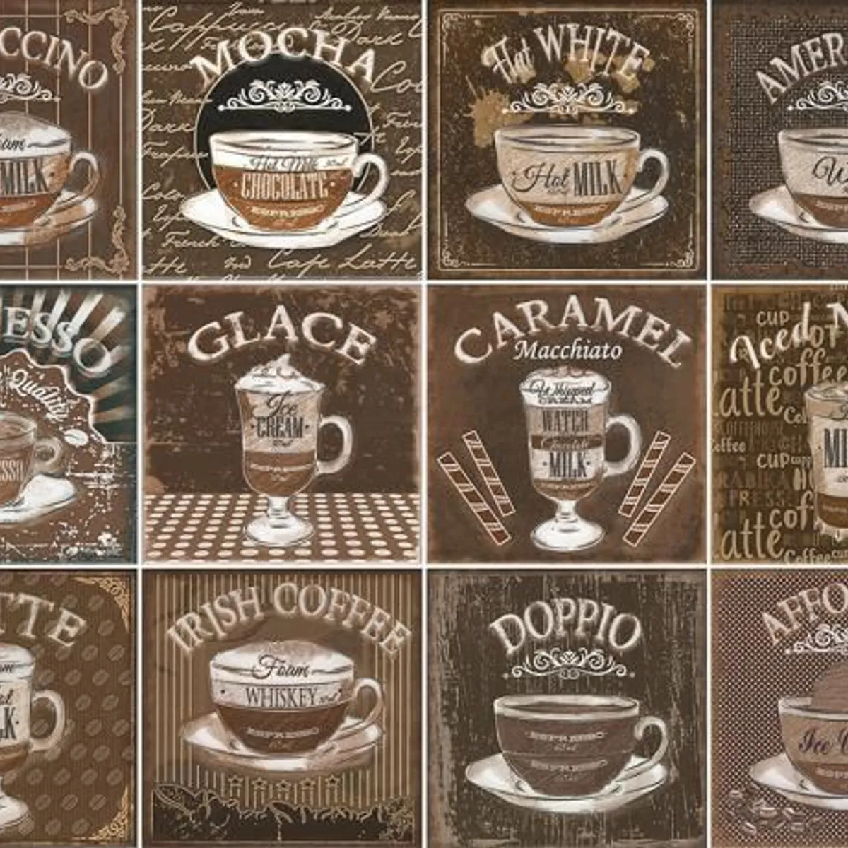Revestimento 20x20cm Café Marrom, marca Cerâmica Gabriella - Foto Principal