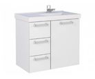 Gabinete para Banheiro com Cuba Ameixa 55cm Branco Cozimax