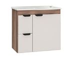 Gabinete para Banheiro com Cuba Madeira Margarida 60cm Branco/tamarindo Cozimax
