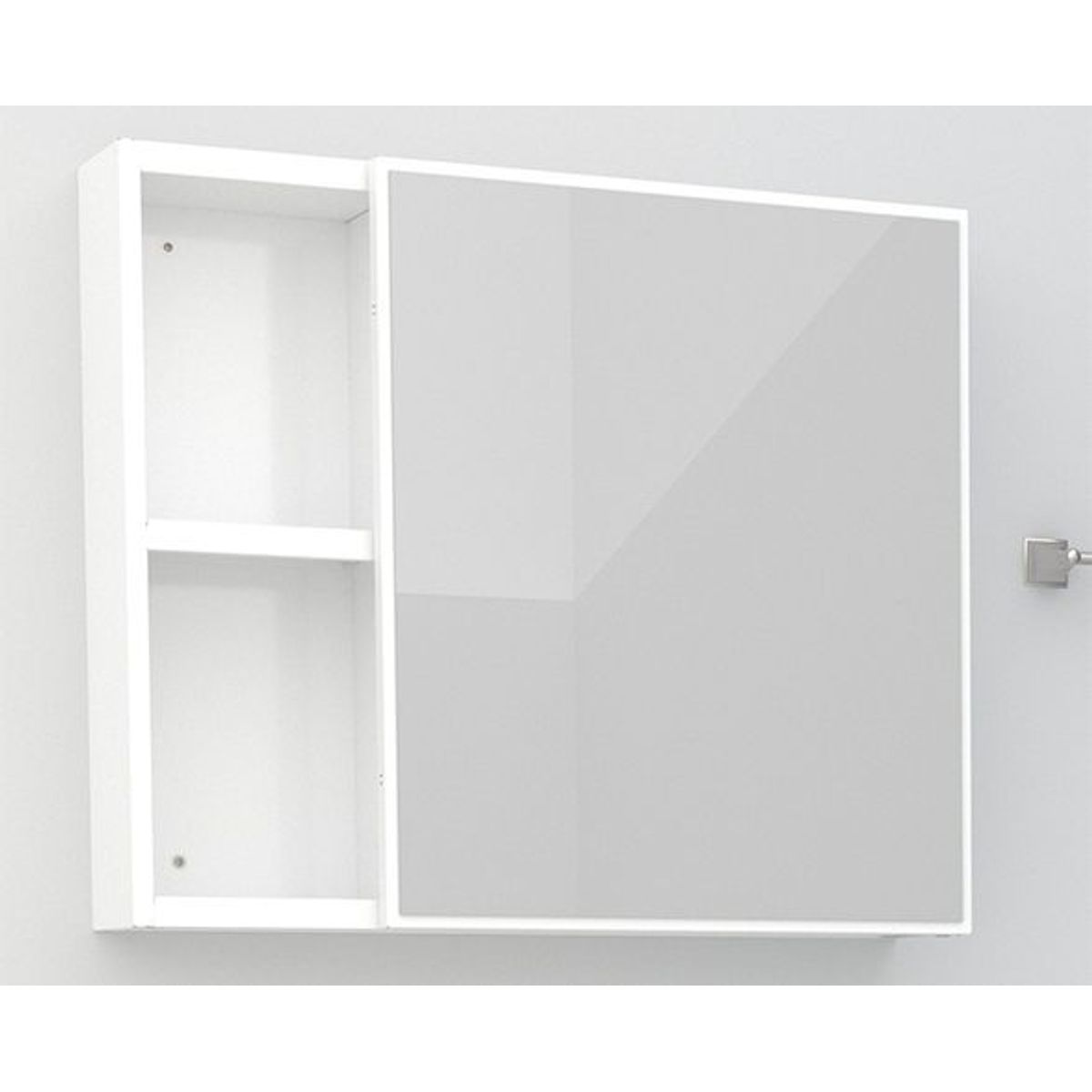 Espelheira de Banheiro em Aço Ameixa Branco Cozimax, marca Cozimax - Foto Principal