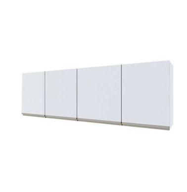 Armario Aereo Aco Para Gabinete 150 Gaia Flat Branco Montado Cozimax