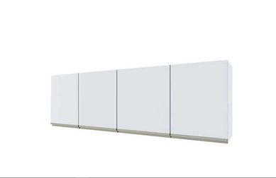 Armario Aereo Aco Para Gabinete 180 Gaia Flat Branco Montado Cozimax