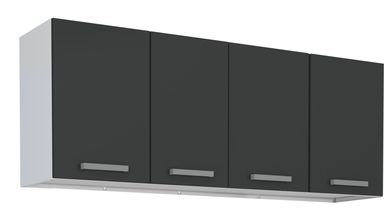 Armrio Areo Ao para Gabinete 150 Eros Flat Preto Semi Brilho Montado Cozimax