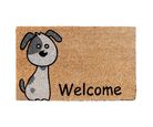 Capacho Fibra de Coco Welcome Dog 45x75