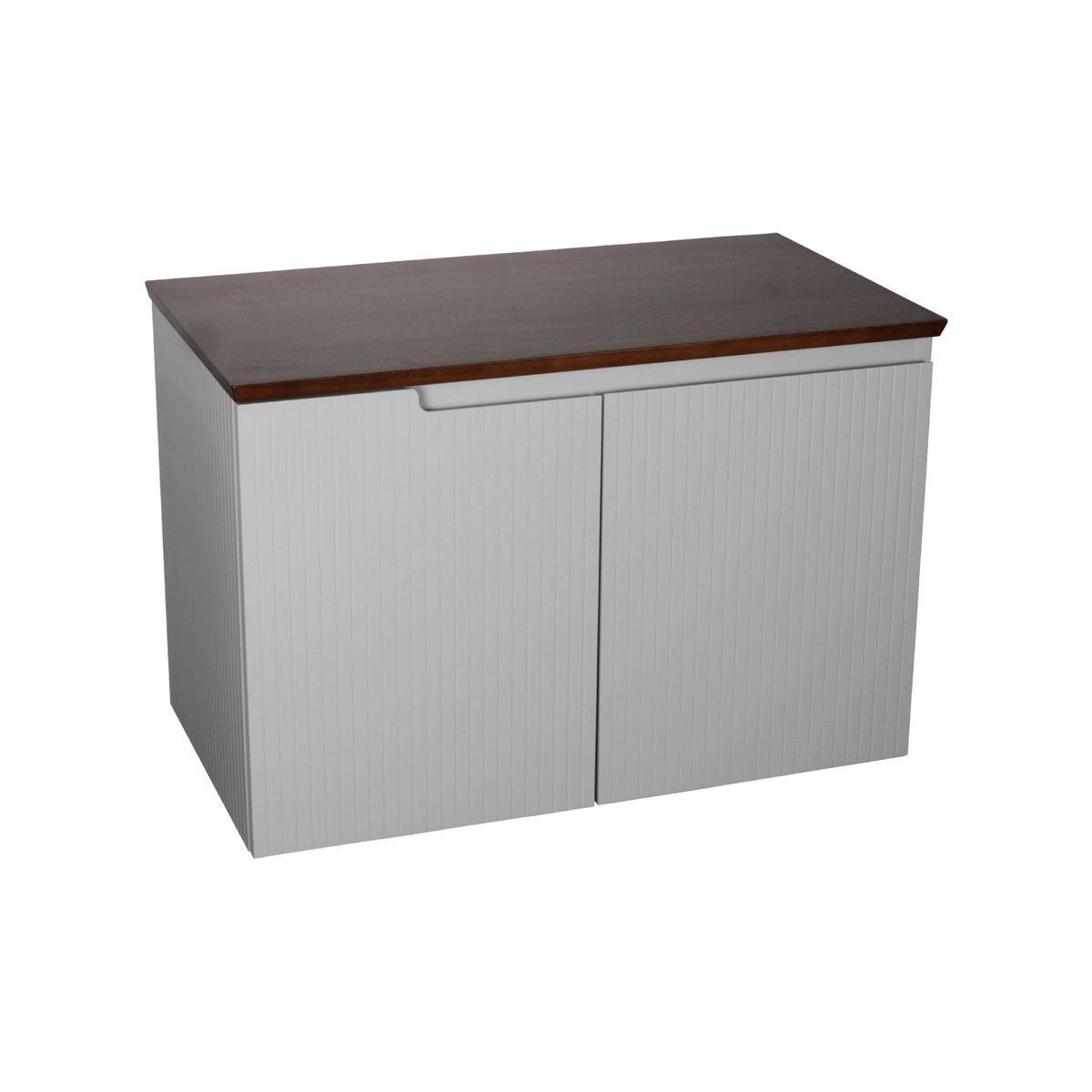 Gabinete para Banheiro Binario 80cm Cinza/ipê Mazzu, marca Mazzu - Foto Principal