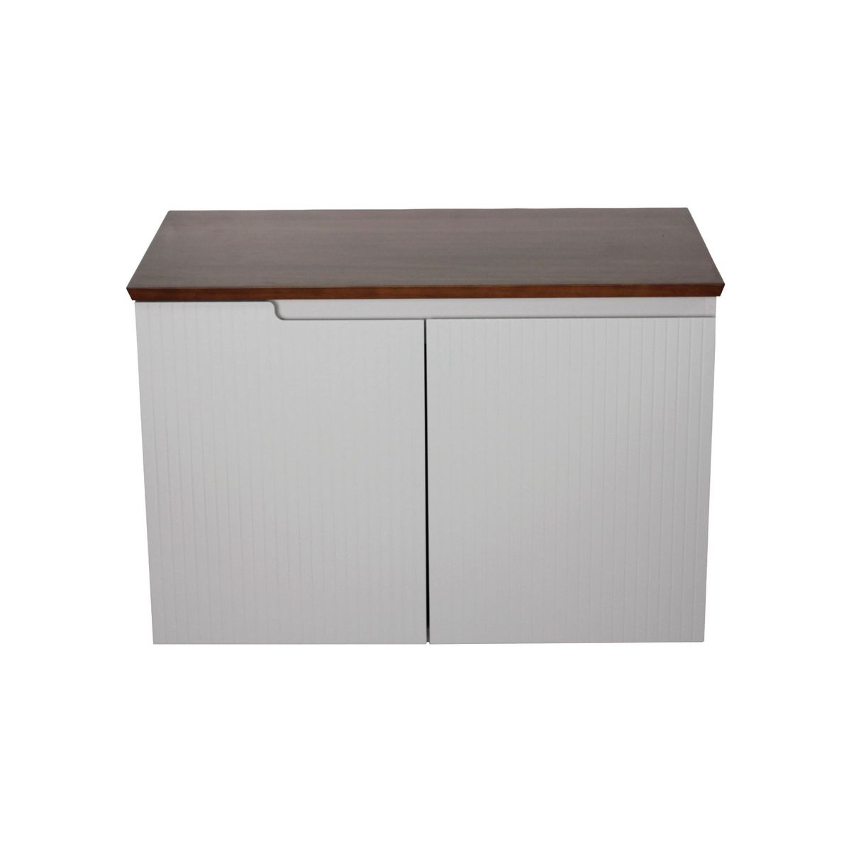 Gabinete para Banheiro Binario 80cm Cinza/ipê Mazzu, marca Mazzu - Foto 2