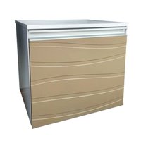 Gabinete Banheiro Marsala 45Cm 1Gaveta Br/Fendi