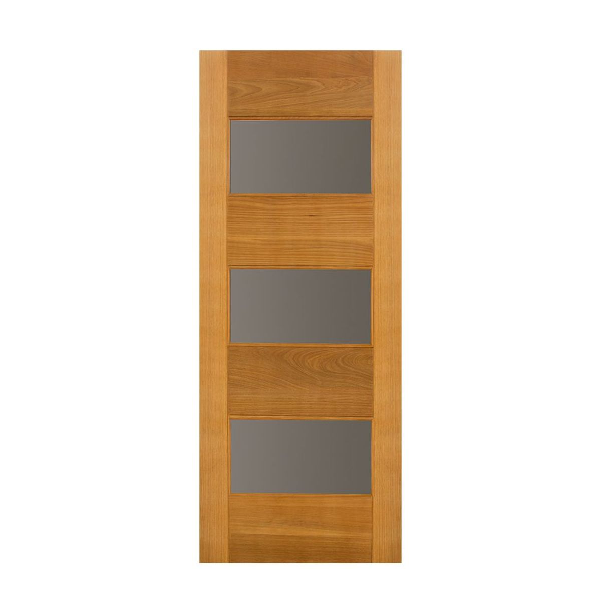 Folha de Porta Madeira Macica Tauari Natural 210x90x3,5cm Milão Wood Glass, marca Mapaf - Foto Principal
