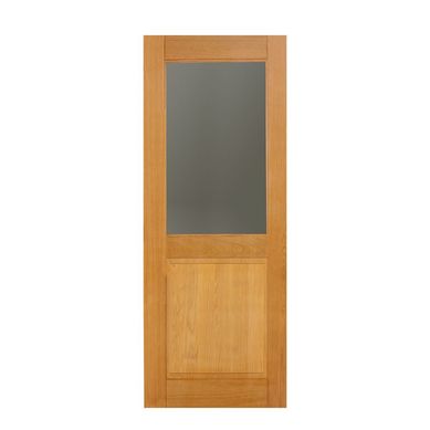Folha de Porta Madeira Macica Tauari Natural 210x90x3,5cm Monaco Wood Glass