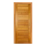 Porta Montada de Giro Madeira Macica Tauari Natural Direita 213x87,5x14cm Roma