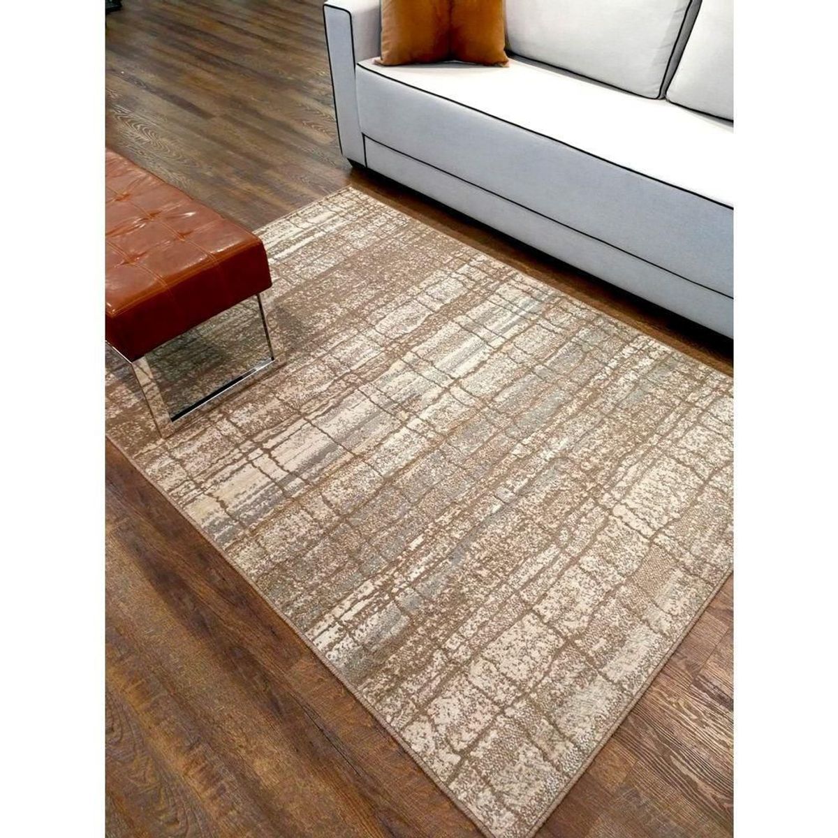 Tapete Veludo Norway GEO 05 140x200 mm Bege, marca Edantex - Foto Principal