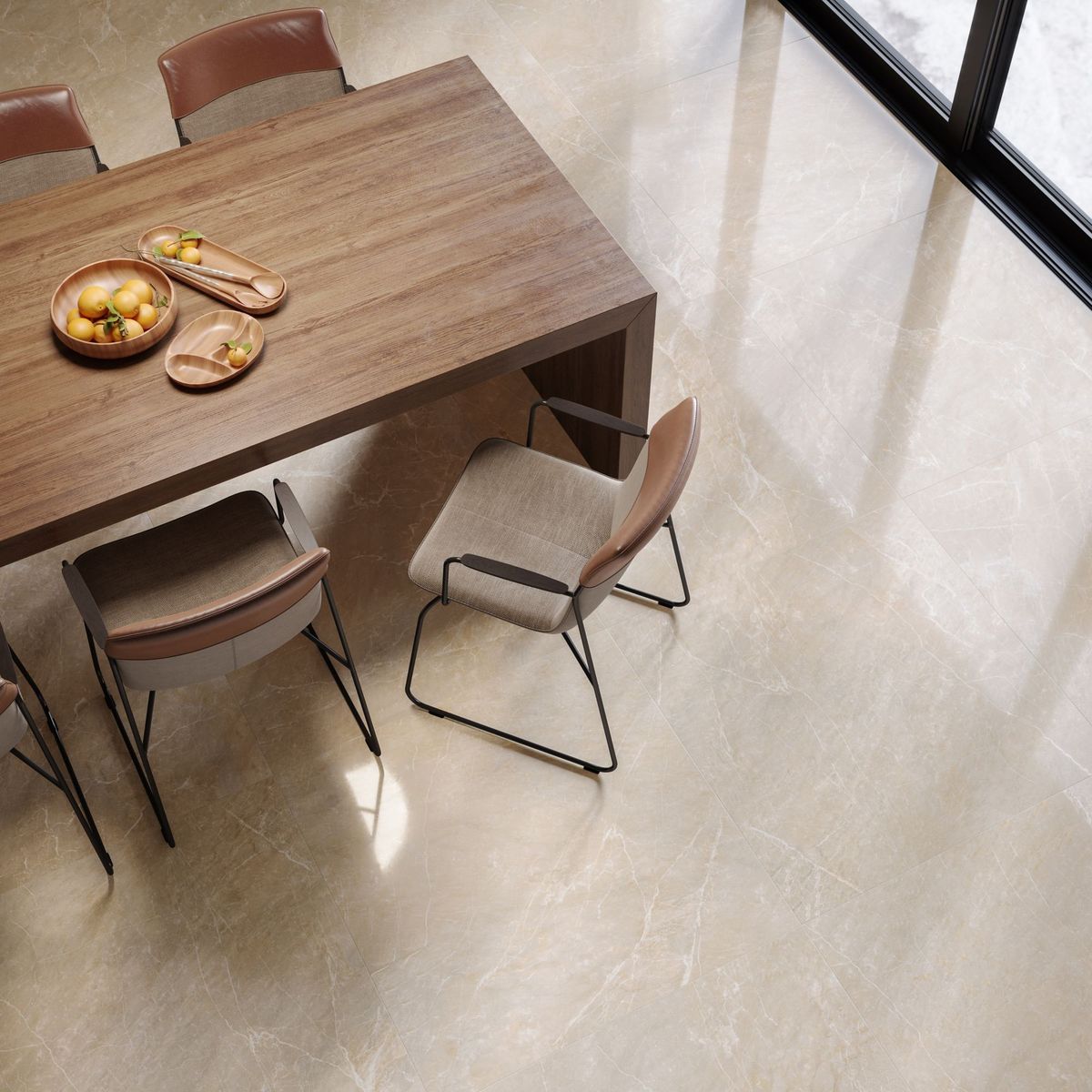 Piso Porcelanato Polido Retificado Bege Interno 90x90cm Illuminato Beige Lux Biancogres Caixa 2,4m², marca Biancogres - Foto Principal