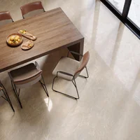 Piso Porcelanato Acetinado Retificado Bege Interno 90x90cm Illuminato Beige Satin Biancogres Caixa 2,4m²