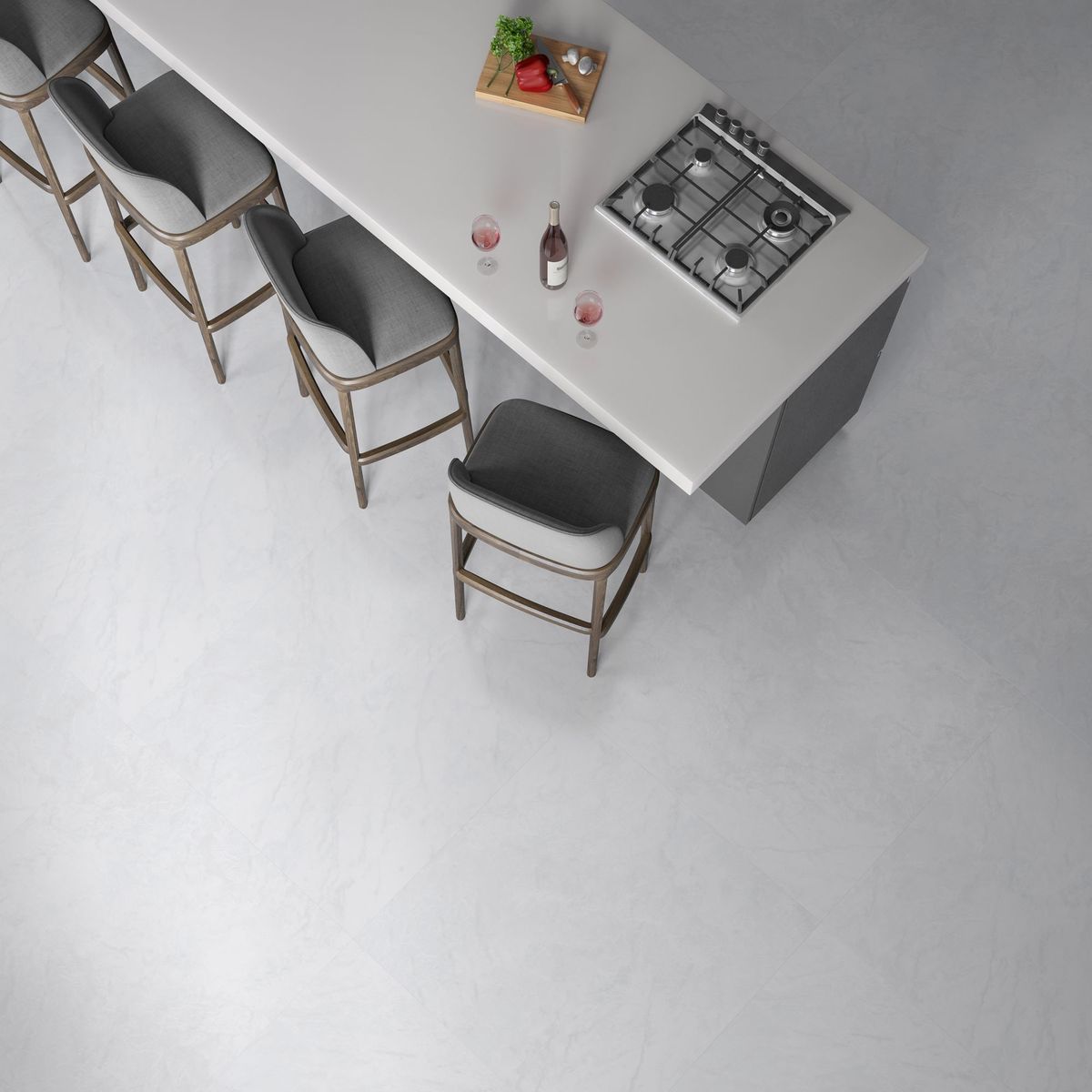 Piso Porcelanato Acetinado Retificado Branco Interno 90x90cm Marmo Egeu Satin Biancogres Caixa 2,4m², marca Biancogres - Foto Principal