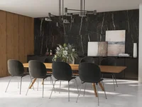 Piso Porcelanato Polido Retificado Preto Interno 120x120cm Chloe Lux Biancogres Caixa 2,88m²