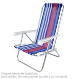 Cadeira De Praia 4 Posições Alumínio