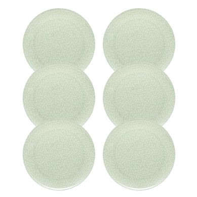 Kit com 6 Pratos Melamina Magnlia Just Home Collection
