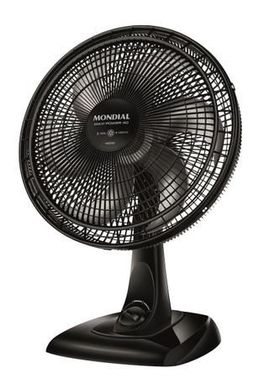 Ventilador de Mesa 40cm 6 Ps Preto e Prata 127V